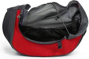 img 2 attached to 🐾 Convenient and Comfortable Portable Pet Sling Carrier Bag - Ideal for Small Dogs and Cats