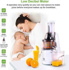 img 2 attached to 🥤 Ventray Masticating Juicer Machines: A Powerful Cold Press Juice Maker with Wide Chute and Effortless Cleaning - White