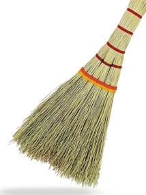 img 1 attached to 🧹 Versatile Small Corn Wisk Brush Broom: 11 Inch Blue, Red Flagged Indoor Heavy Duty Multi Surface Sweeper for Home, Office, Indoor & Outdoor Cleaning – 100% Handmade