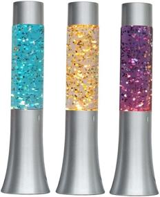 img 3 attached to 🌟 Lightahead 13" Glitter Glow Lamp: Mesmerizing Motion Sparkle with Metal Base