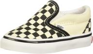 👦 boys' vans classic slip-on checkerboard shoes for preschoolers logo