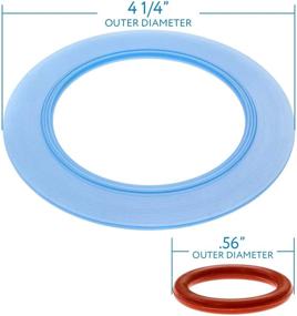 img 2 attached to 🔧 2-Pack American Standard-Compatible Canister Flush Valve Seal Kit Replacements: Parts #7301111-0070A / 7301111 0070A Equivalent