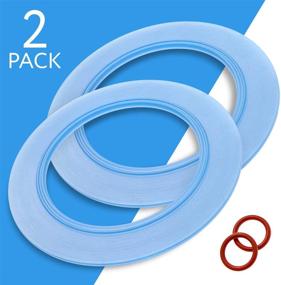 img 1 attached to 🔧 2-Pack American Standard-Compatible Canister Flush Valve Seal Kit Replacements: Parts #7301111-0070A / 7301111 0070A Equivalent