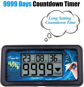 img 3 attached to 🕑 AIMILAR Digital 9999 Days Countdown Timer with Backlight - Ideal for Retirement, Wedding, Vacation, Christmas, New Baby, Classroom, Lab, Kitchen Cooking