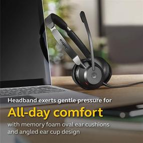 img 1 attached to 🎧 Jabra Evolve2 30 MS Wired Headset - Lightweight, Portable Telephone Headset with Superior Audio and Comfort