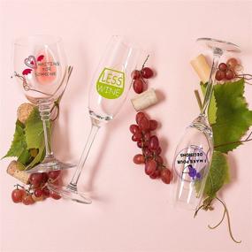 img 2 attached to 🍷 Gourmet Wedding Tasting Glasses with Marker Stickers