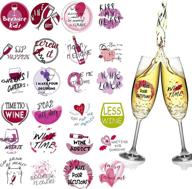 🍷 gourmet wedding tasting glasses with marker stickers logo