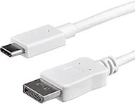 high-performance startech com usb displayport cable in white - flawless connectivity for ultra-hd displays логотип