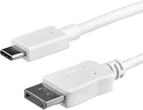 img 4 attached to High-Performance StarTech Com USB DisplayPort Cable in White - Flawless Connectivity for Ultra-HD Displays