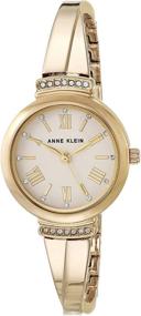 img 2 attached to 🕰️ Набор браслетов для часов Anne Klein Premium с кристаллами, розовым цветом и золотистым тоном AK/3414BHST