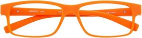 img 4 attached to 🥕 DIDINSKY Carrot 0.0 - THYSSEN: Blue Light Blocking Computer Readers with Rubber Touch Flexible Temple and Anti Glare Glasses for Men and Women