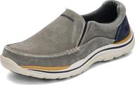 👞 skechers men's expected avillo black shoes: loafers & slip-ons for men logo