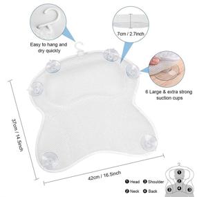 img 1 attached to Bathtub Technology Suction Ergonomic Shoulder