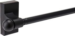 img 1 attached to Black Rod Desyne Mag-12 🔧 Magnetic Curtain Rod, Adjustable 17-30 inches