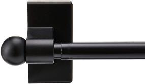img 2 attached to Черный магнитный штанга для занавесок Rod Desyne Mag-12, регулируемая от 17 до 30 дюймов