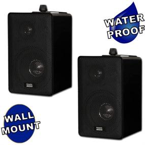 img 3 attached to 🔊 400 Watt Black Pair of Acoustic Audio 251B Indoor/Outdoor 3-Way Speakers