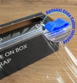 img 1 attached to BPA-Free Clear Plastic Food Wrap Roll – 800 SQ. FT, Extra Cling, Easy to Cut, No Mess