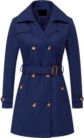 img 4 attached to Womens Double Breasted Classic Overcoat Outerwear