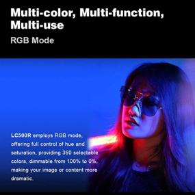 img 2 attached to 🌈 Godox LC500R RGB световой стик: регулируемая температура цвета 2500K-8500K, 360° полный цвет, 14 световых эффектов FX, CRI 96 TLC I98, регулировка яркости 0-100%, режим креативной музыки.