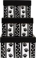 🐾 polka dot paws premier packaging 3-piece nested decorative box set logo