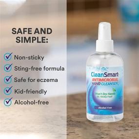 img 3 attached to 🧴 Alcohol-Free CleanSmart Antimicrobial Skin & Hand Cleanser, 8 Ounce Bottle (Pack of 2) - Safe Cleanser