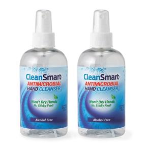 img 4 attached to 🧴 Alcohol-Free CleanSmart Antimicrobial Skin & Hand Cleanser, 8 Ounce Bottle (Pack of 2) - Safe Cleanser