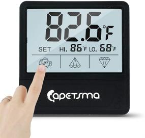 img 4 attached to 🐠 Qguai Aquarium Thermometer: LCD Digital Fish Tank Thermometer for Saltwater, Freshwater, and Reef Aquariums - Clear Screen, C/F Switch, Wire-Free Temperature Monitoring