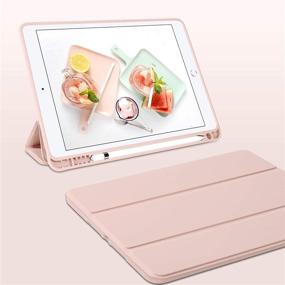 img 3 attached to 📱 BENTOBEN Slim Pink iPad Air 10.5" Case (3rd Gen) with Pencil Holder - Premium Protective Tablet Case for Apple iPad Air 3 10.5, 2019/ iPad Pro 10.5, 2017 - Auto Sleep/Wake Feature