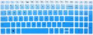 🔵 15.6" silicone keyboard skin for hp pavilion x360 15-br075nr, pavilion 15-cc, 15-cb series, hp envy x360 15m-bp 15m-bq, envy 17.3" 17m-ae011dx - ombre blue logo