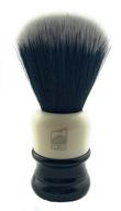 🪒 g.b.s classic synthetic shaving brush - vegan brush for men's, creates lather safety razor, wet shaver's choice soft bristles pack 1 (tuxedo) 21 mm knot 100 mm (4" all) logo