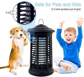 img 2 attached to 🦟 Electric Bug Zapper for Indoor & Outdoor Use, 4200V Powerful Mosquito Killer, Waterproof Insect Zapper, Electric Mosquito Zappers for Home Garden Backyard