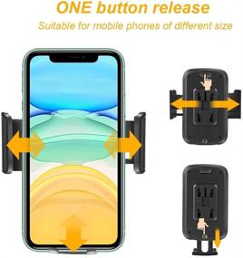 img 2 attached to 🚗 Versatile Car Cup Holder Phone Mount: Gresur Adjustable Gooseneck Cradle for iPhone, Samsung Galaxy, Huawei - Hands-Free Universal Phone Holder