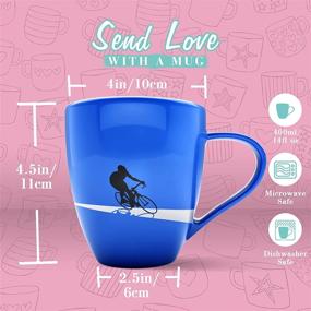 img 1 attached to 🚲 Cycle in Style: Love Mug - Unique Christmas Gifts for Cyclist Men