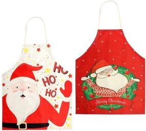 img 4 attached to Christmas Apron Kitchen Cooking 55 5Cm