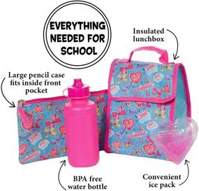 img 2 attached to 🎒 Girls Nickelodeon Backpack Lunch Set