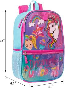 img 3 attached to 🎒 Girls Nickelodeon Backpack Lunch Set