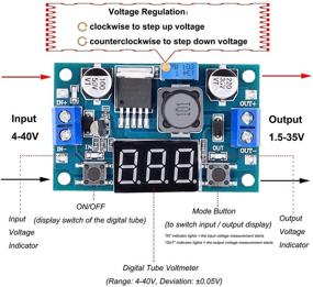 img 2 attached to 💡 Valefod LM2596 DC to DC Voltage Regulator 3 Pack - Efficient Buck Converter with LED Display