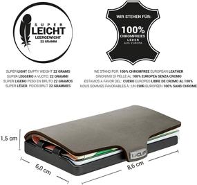 img 3 attached to 💼 I CLIP Gunmetal Wallet: Sleek and Minimalist Design for Effortless Elegance