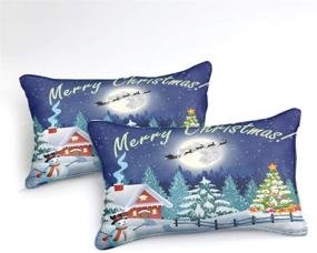 img 2 attached to Helehome Christmas Bedding Colorful Comforter Kids' Home Store