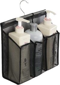 img 4 attached to 🛁 ALYER Hanging Mesh Shower Caddy: Convenient Bathroom Toiletry Organizer in Black