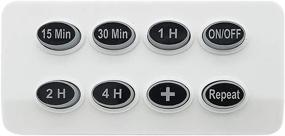 img 3 attached to Uninex PS97: Smart Digital Countdown Timer with Repeat Function, Lighted Buttons, UL Listed – Perfect for Single AC Outlet