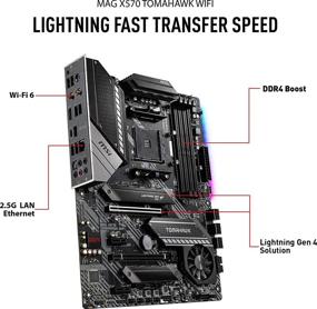 img 1 attached to 💻 Материнская плата MSI MAG X570 TOMAHAWK WIFI - AMD AM4, DDR4, PCIe 4.0, SATA 6Gb/s, M.2, USB 3.2 Gen 2, AC Wi-Fi 6, HDMI, ATX