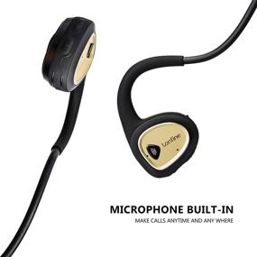img 1 attached to 🎧 LonFine Air - Lightweight Open Ear Wireless Bone Conduction Headphones with Built-in Microphones. Ideal for Running, Cycling, Hiking, Outdoor Calls &amp; Sweat Resistance. Painless Wearing Bluetooth Headsets.