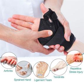 img 3 attached to 👍 Kimihome Thumb Spica Splint: Pain Relief for Tendonitis, Sprains, Carpal Tunnel - Fits Both Hands