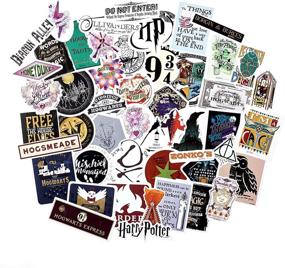 img 4 attached to 🔮 Harry Potter Wizarding World Vinyl Stickers Set- 50 Conquest Journals, Indoor/Outdoor Use, Waterproof, UV Resistant. Ideal for Gadgets, Potterfying Everything.