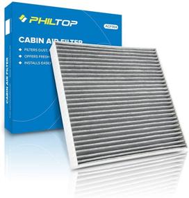 img 4 attached to PHILTOP CP374 CF10374 BE-374 Cabin Air Filter with Activated Carbon - Tacoma Dart Vibe - 1 Pack