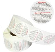 warning waterproof stickers votives containers logo