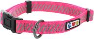 pawtitas reflective dog collar: high visibility with reflective bands | adjustable, heavy duty collar for extra small and small puppies logo