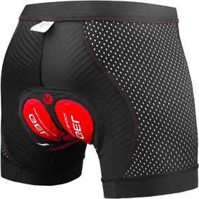 img 4 attached to 🚴 X-TIGER Men's Cycling Underwear Shorts with 5D Gel Padded, MTB Biking Pants featuring Breathable and Adsorbent Design