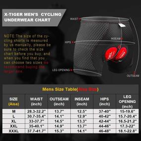 img 2 attached to 🚴 X-TIGER Men's Cycling Underwear Shorts with 5D Gel Padded, MTB Biking Pants featuring Breathable and Adsorbent Design